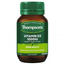 Thompson's 汤普森 维生素D3胶囊1000iu 240粒  Thompson's 汤普森 维生素D3胶囊1000iu 240粒